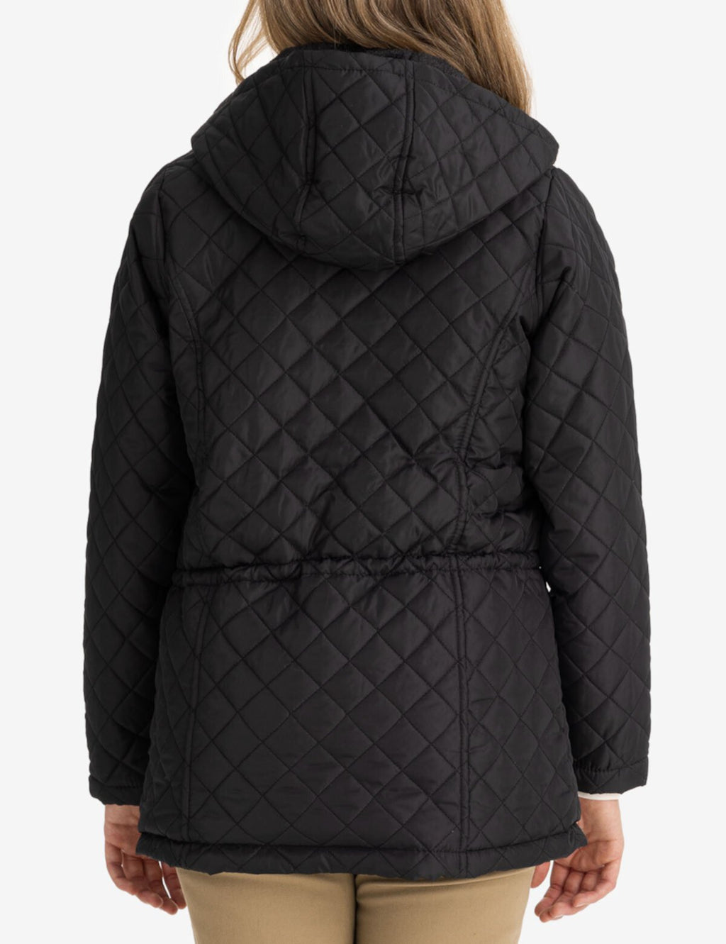 US POLO COZY QUILTED HOODED COAT