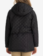 US POLO COZY QUILTED HOODED COAT
