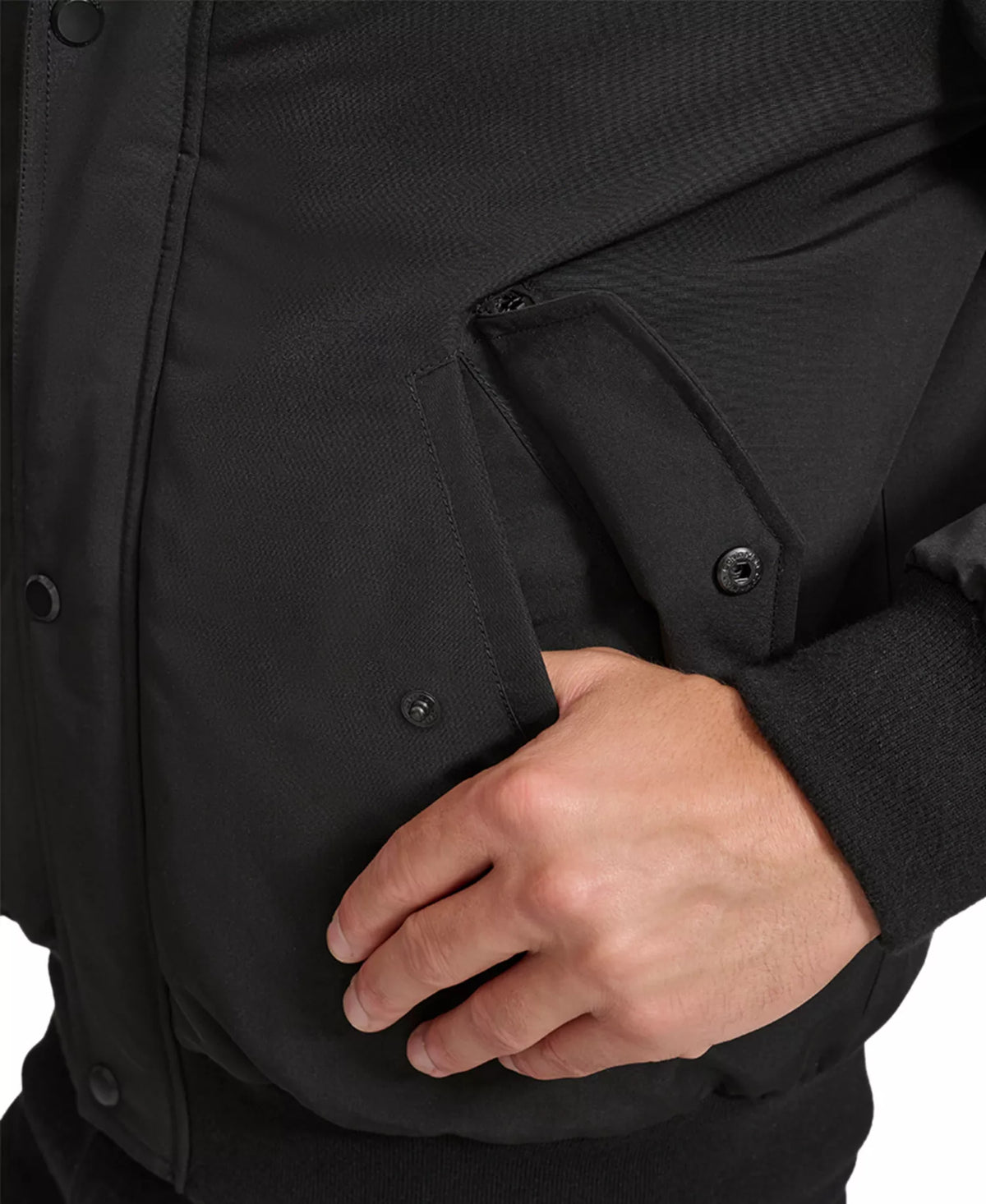 Calvin Klein Men's Arctic Faille Parka Bomber with Sherpa lined Hood