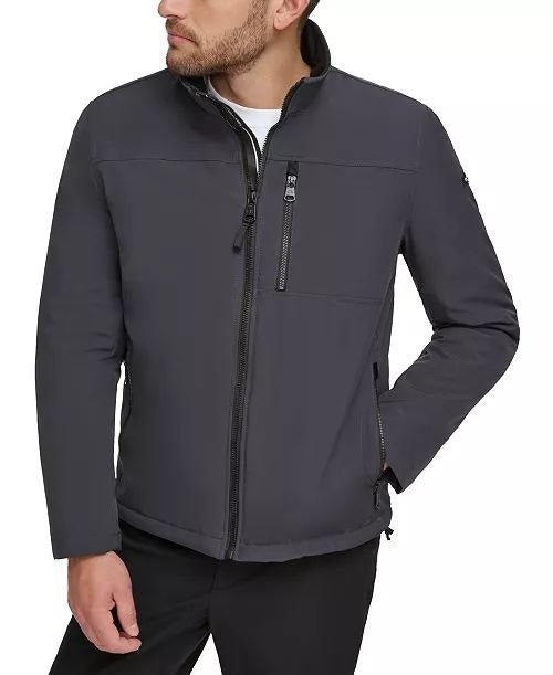 Calvin Klien Men's Sherpa Lined Classic Soft Shell Jacket