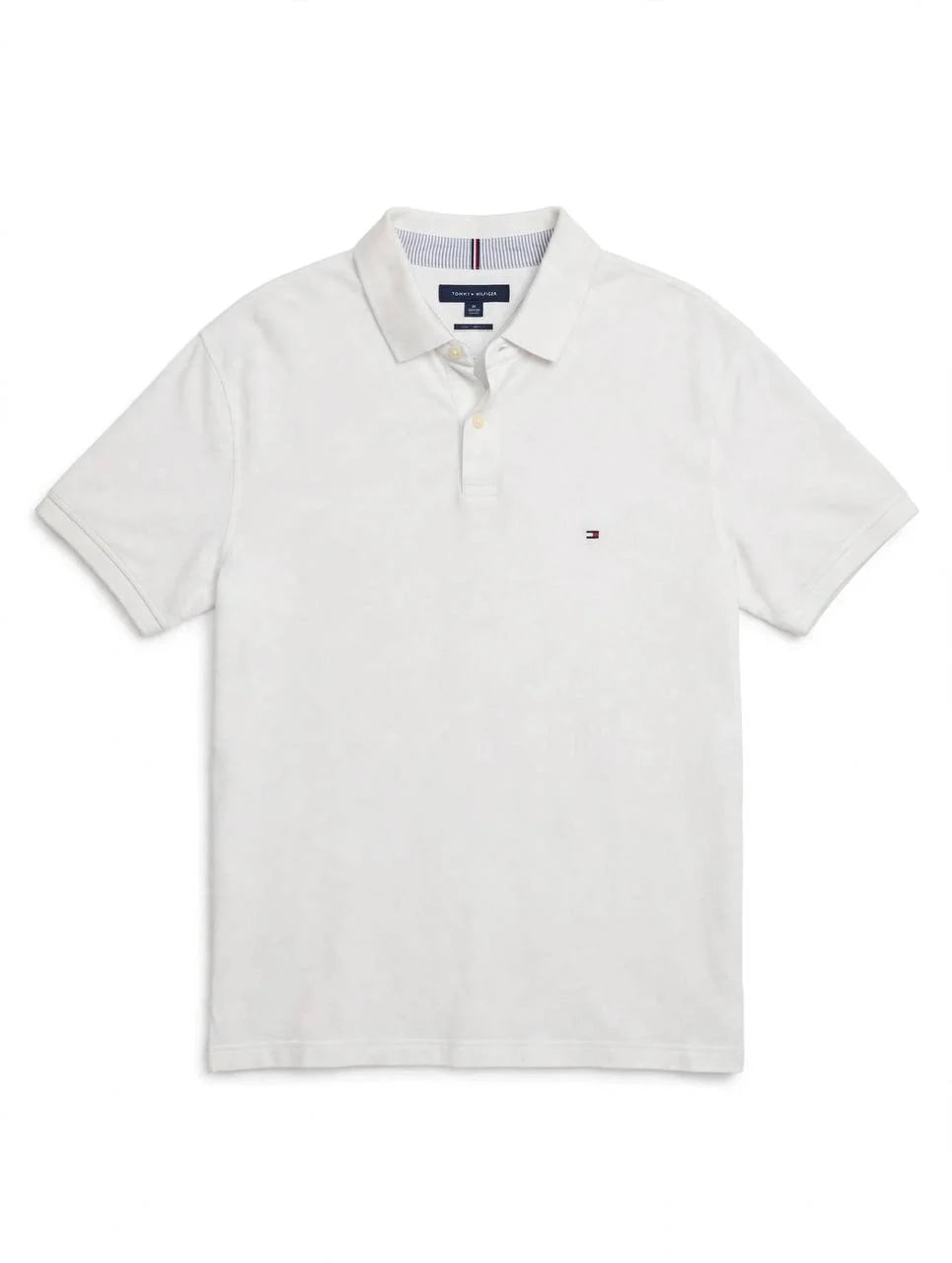 Tommy Hilfiger White Regular Fit 1985 Pique Polo Shirt