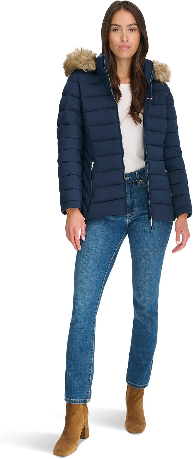 Tommy Hilfiger Women's Heavy Weight Essential Short Puffer Jacket