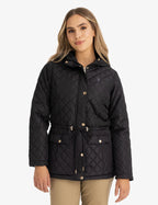US POLO COZY QUILTED HOODED COAT