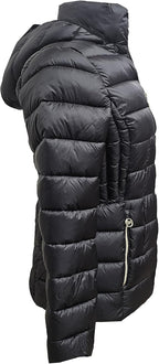 Michael Michael Kors Women's Black Hooded Packable Coat Jacket