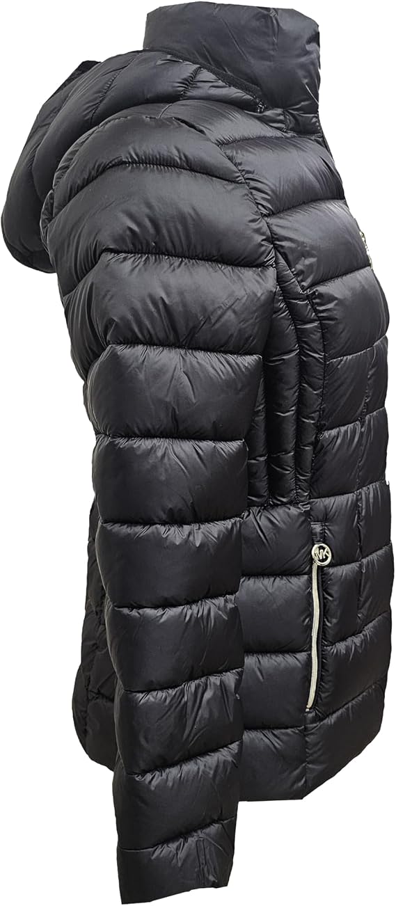 Michael Michael Kors Women's Black Hooded Packable Coat Jacket