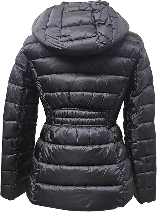 Michael Michael Kors Women's Black Hooded Packable Coat Jacket