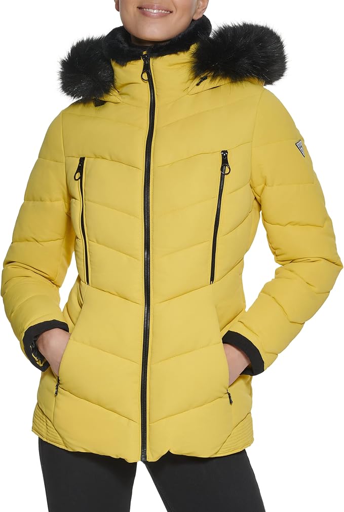 GUESS Women's Guess Women's Midweight Puffer Jacket