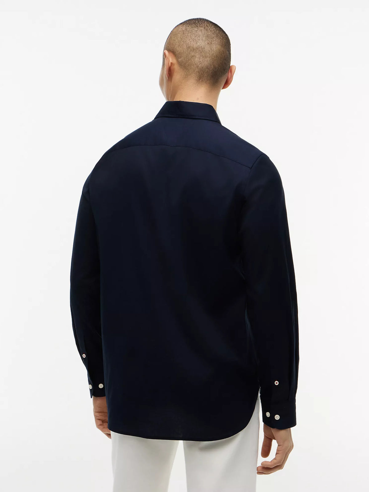 Tommy Hilfiger Navy Blue Regular Fit Oxford Shirt