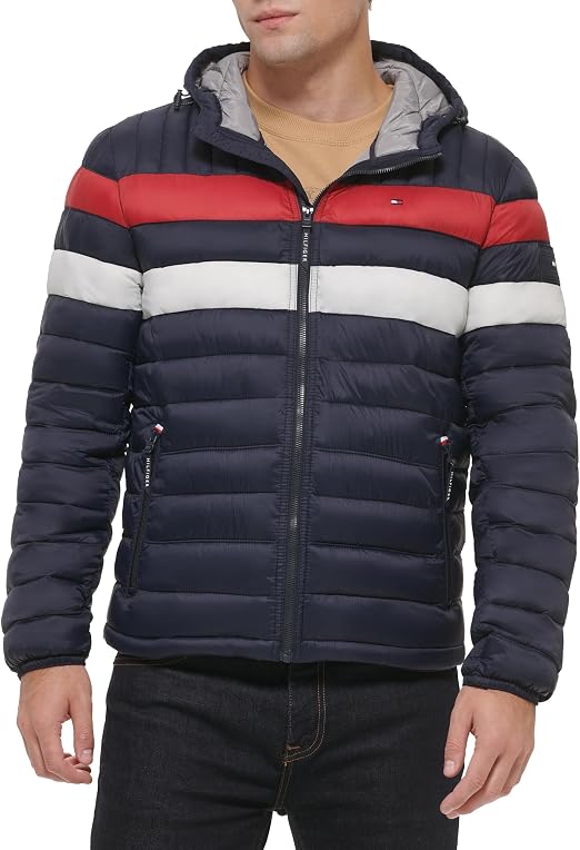 Tommy Hilfiger Men's Water Resistant Ultra Loft Filled Hooded Puffer Jacket (Standard and Big & Tall),