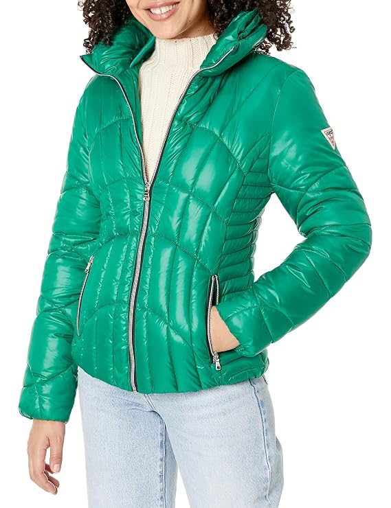 Guess Women’s Green Puffer Jacket