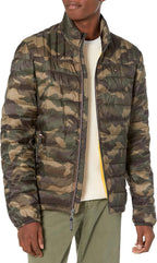TH Packable Collar Logo Camouflage Puffer Jacket
