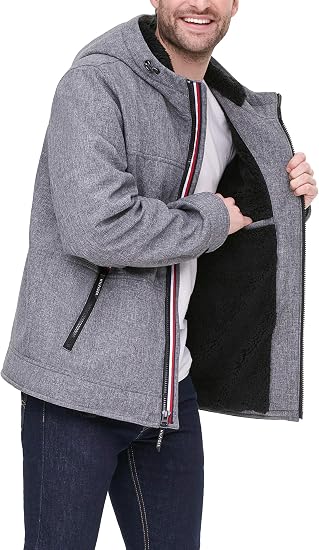 Tommy Hilfiger Men's Shell Sherpa Lined Performance Jacket