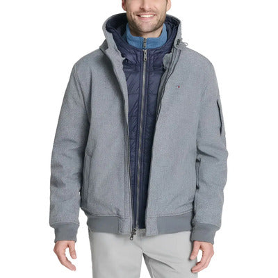 Tommy Hilfiger Men's Soft-Shell Jacket with Sherpa Lining