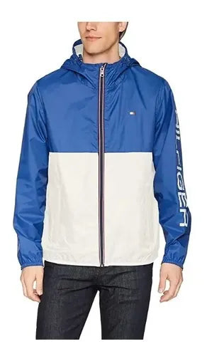 Tommy Hilfiger Men's Lightweight Active Water Resistant Hooded Rain