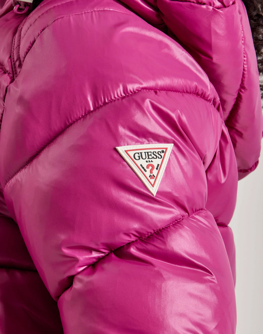 GUESS Women's Belted Softshell-Jacket with Hood