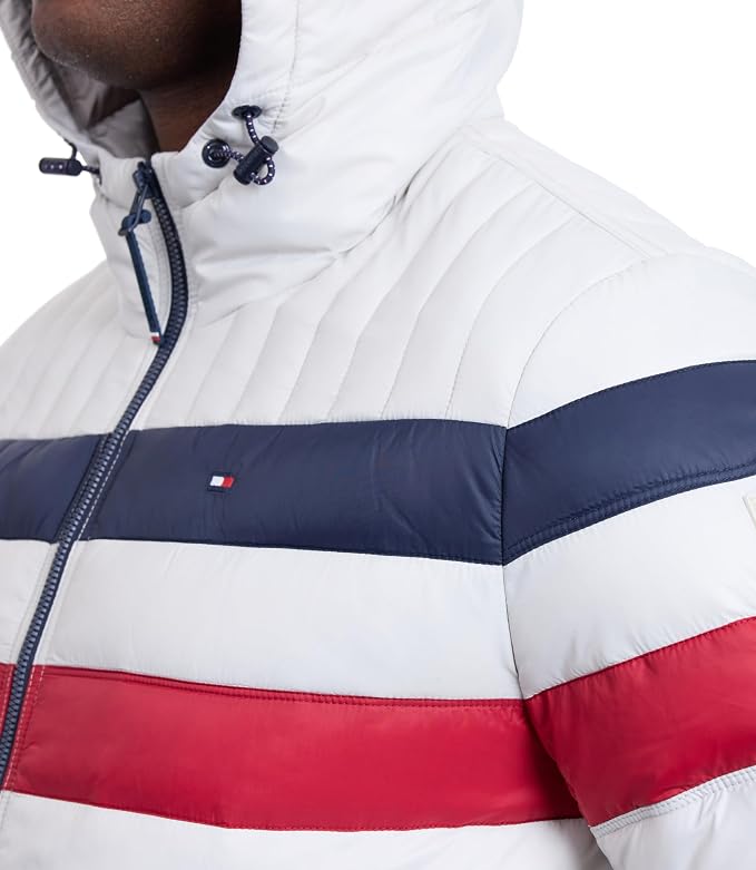 Tommy Hilfiger Mens Water Resistant Ultra Loft Filled Hooded Puffer Jacket