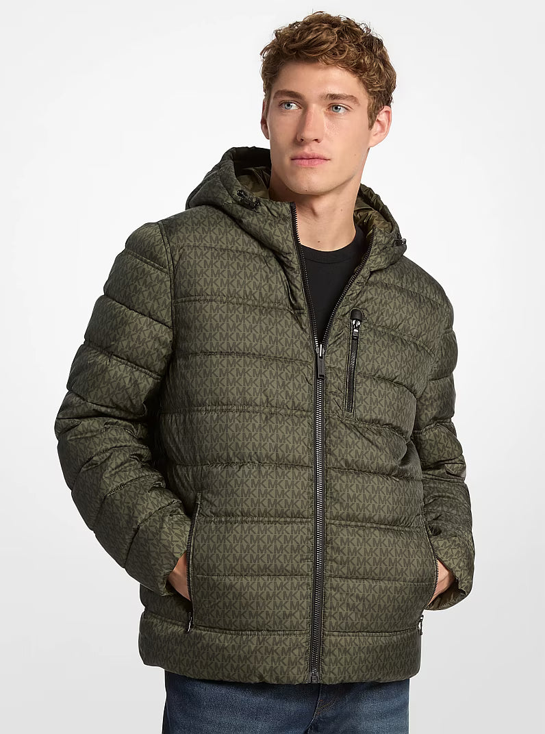 Michael Kors Signature Logo Reversible Jacket