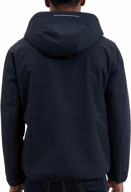 Michael Kors Men's Softshell Jacket With Faux Sherpa Lining, Wind and Water Resistant Jackets for Men
