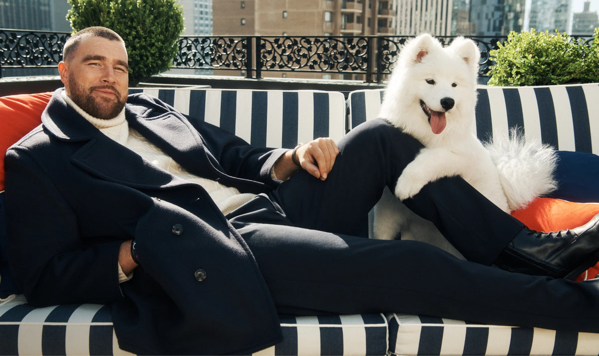 Tommy Hilfiger coat and knitwear campaign