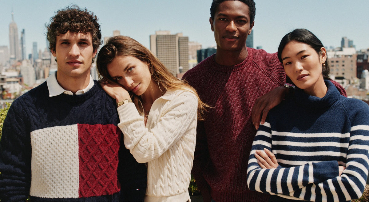 Tommy Hilfiger knitwear campaign