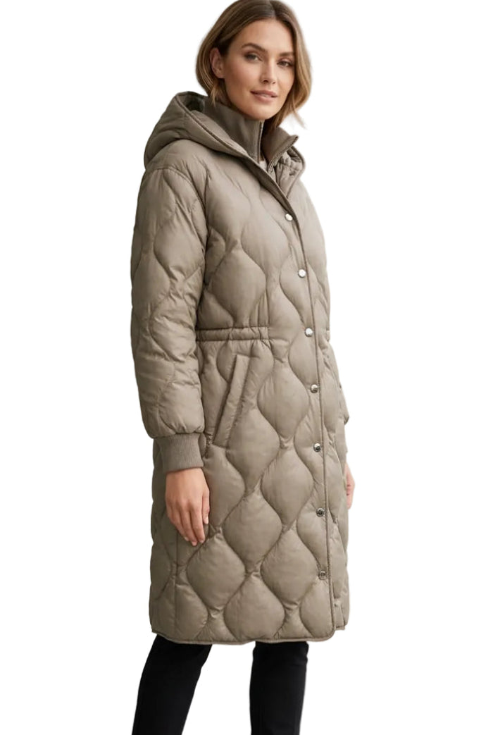 MICHAEL KORS PACKABLE TAUPE PUFFER COAT - SIZE xl