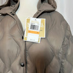 MICHAEL KORS PACKABLE TAUPE PUFFER COAT - SIZE xl