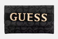 GUESS Women's Signature 4G Logo Trifold Wallet - Charcoal Multi