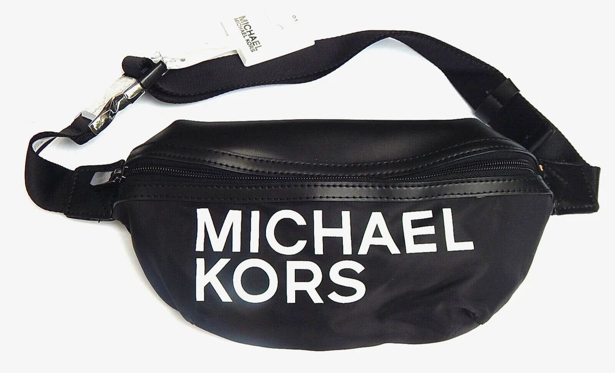 MICHAEL KORS BELT BAG WAIST BAG FANNY PACK BLACK ONE SIZE NEW AUTHENTIC