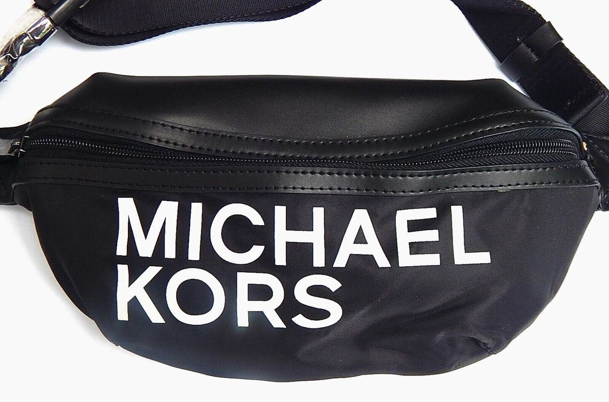MICHAEL KORS BELT BAG WAIST BAG FANNY PACK BLACK ONE SIZE NEW AUTHENTIC