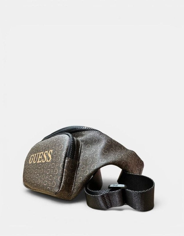 Guess Bum Bag/ Belt Bag Leather Brown Color 2