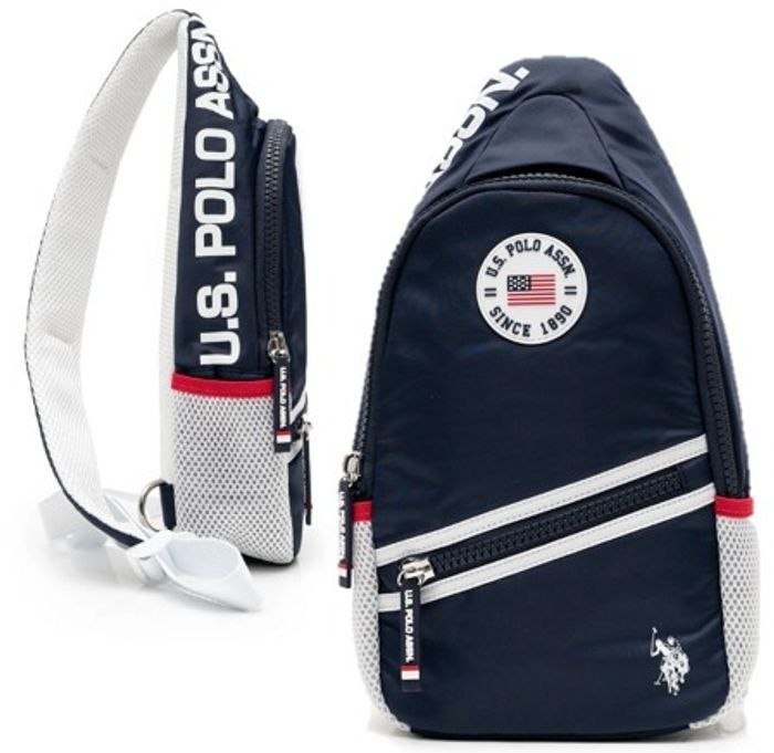 U.S. Polo Assn. Unisex Large Sling Bag, Navy