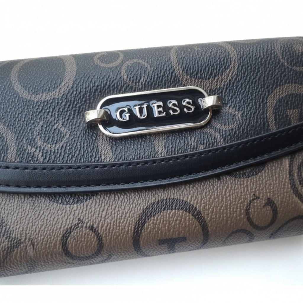 Wallet Guess Women Trifold Purse Natural Multi Cassey SLG AB911151 New