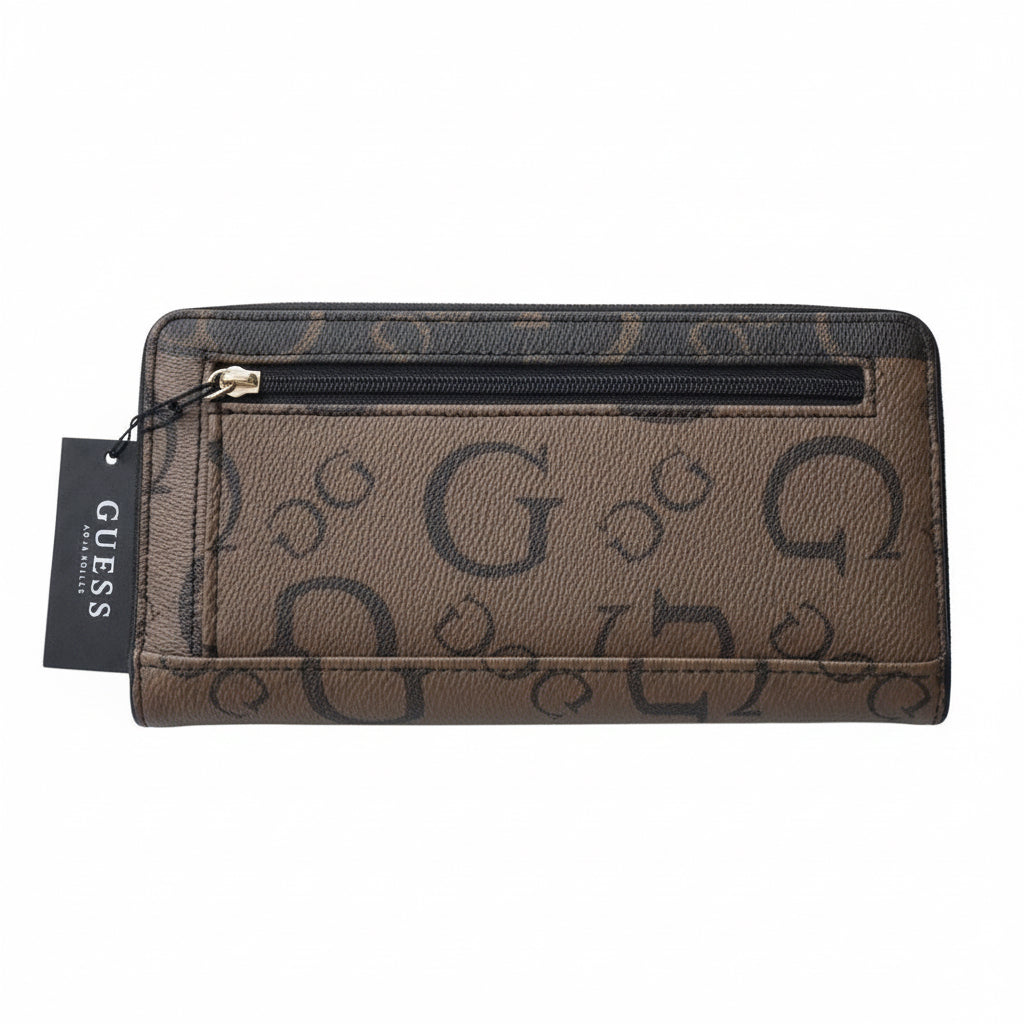 Wallet Guess Women Trifold Purse Natural Multi Cassey SLG AB911151 New