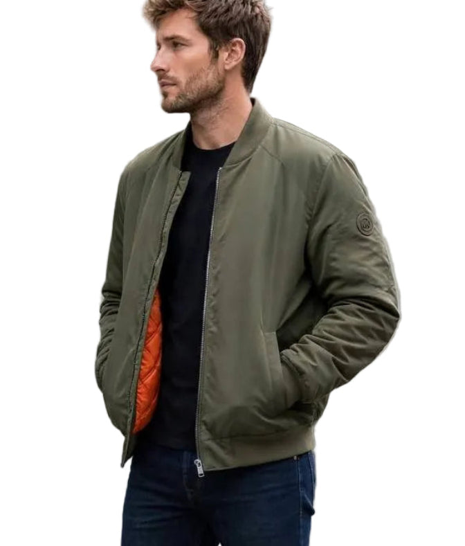 Michael Kors Men’s Bomber Jacket Olive