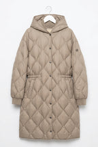 MICHAEL KORS PACKABLE TAUPE PUFFER COAT - SIZE xl