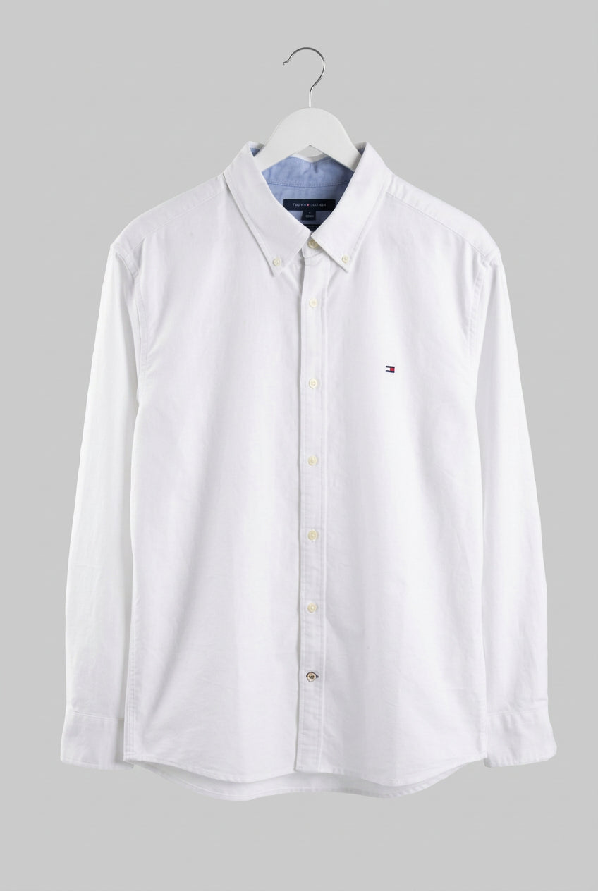 Tommy Hilfiger Navy Blue Regular Fit Oxford Shirt