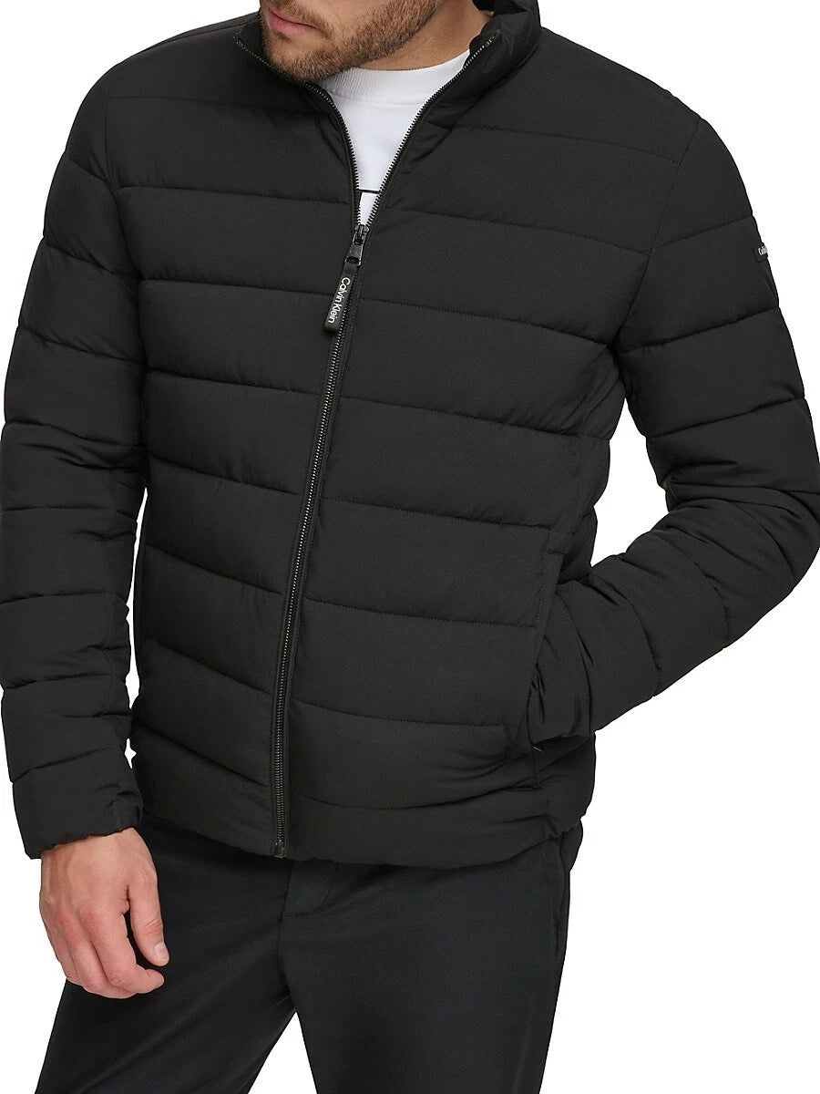 Calvin Klein Men's Quilted Infinite Stretch Water-Resistant Puffer Jacket