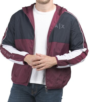 Armani Exchange Full Zip Logo Windbreaker Jacket