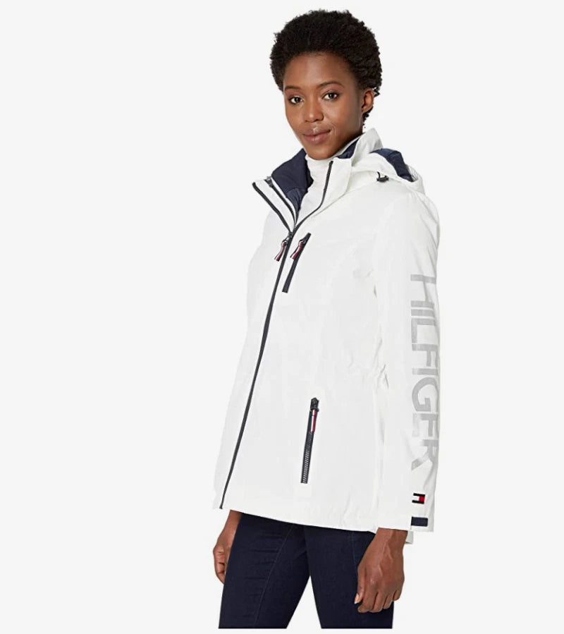 TOMMY HILFIGER Women Anorak Hooded Jacket White