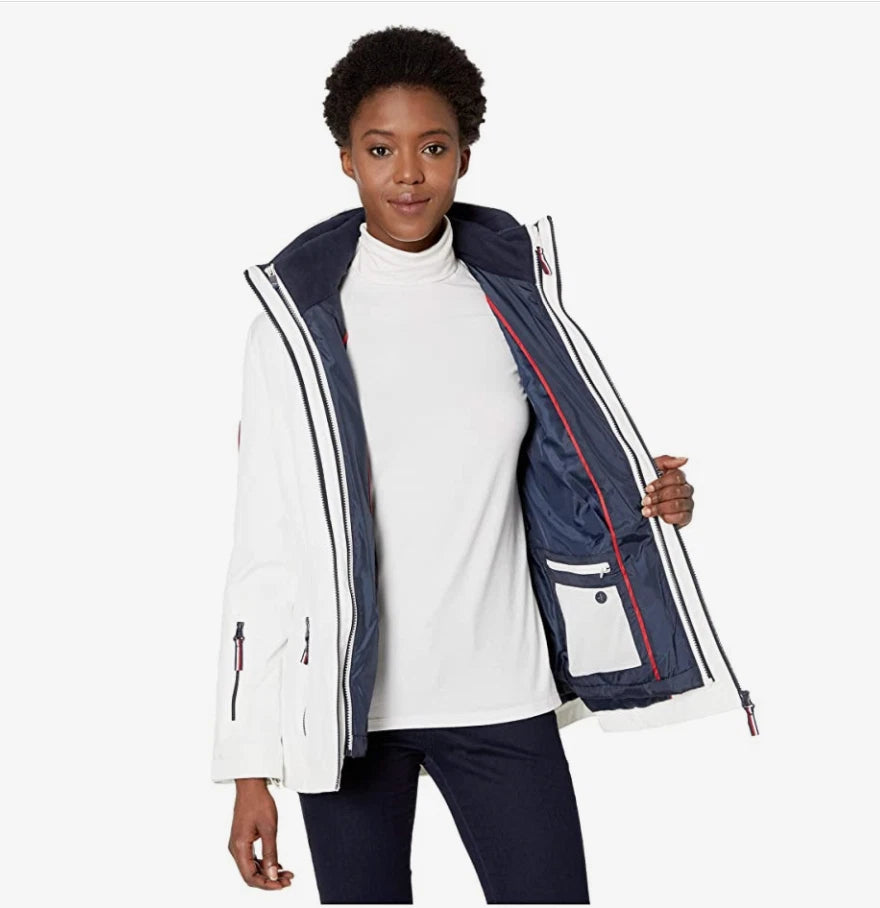 TOMMY HILFIGER Women Anorak Hooded Jacket White