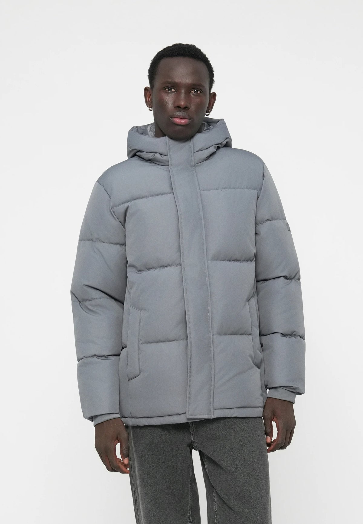 ZARA  PUFFER - Winter jacket - grey