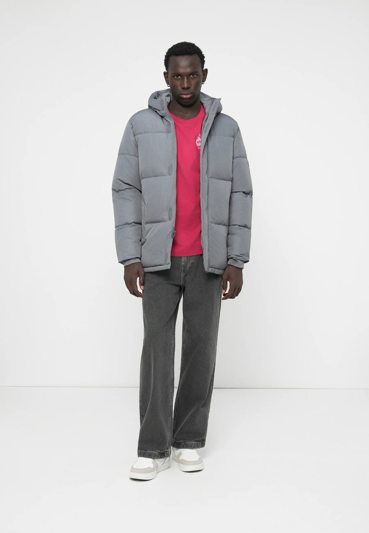 ZARA  PUFFER - Winter jacket - grey